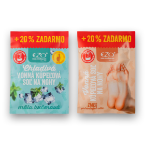 Vonná kúpeľová soľ na nohy